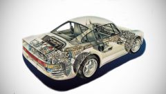 Porsche 959 Cutaway