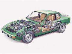 Porsche 924 Cutaway